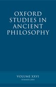 Cover for Oxford Studies in Ancient Philosophy