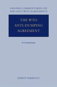 Cover for The WTO Anti-Dumping Agreement