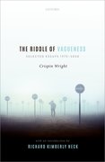 Cover for The Riddle of Vagueness