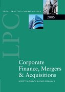 Cover for Corporate Finance, Mergers & Acquisitions 2005