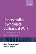 Cover for Understanding Psychological Contracts at Work