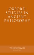 Cover for Oxford Studies in Ancient Philosophy XXVIII