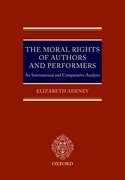 Cover for The Moral Rights of Authors and Performers