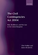 Cover for The Civil Contingencies Act 2004