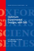 Cover for Optimum Experimental Designs, with SAS