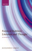 Cover for Forms of Rabbinic Literature and Thought