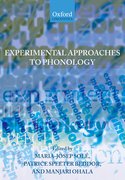 Cover for Experimental Approaches to Phonology