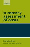 Cover for Summary Assessment of Costs