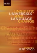 Cover for Linguistic Universals and Language Change