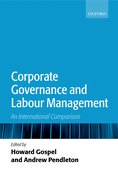 Cover for Corporate Governance and Labour Management