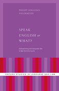 Cover for Speak English or What?