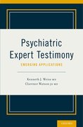 Cover for Psychiatric Expert Testimony: Emerging Applications