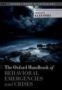 Cover for The Oxford Handbook of Behavioral Emergencies and Crises