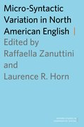 Cover for Micro-Syntactic Variation in North American English
