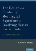 Cover for The Design and Conduct of Meaningful Experiments Involving Human Participants