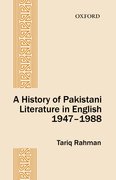 Cover for A History of Pakistani Literature in English 1947-1988