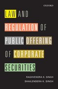 Cover for Law and Regulation of Public Offering of Corporate Securities