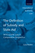 Cover for The Definition of Subsidy and State Aid