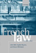 Cover for Principles of French Law
