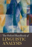 Cover for The Oxford Handbook of Linguistic Analysis