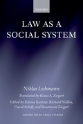 Cover for Law as a Social System