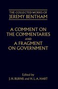 Cover for A Comment on the Commentaries and A Fragment on Government