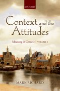 Cover for Context and the Attitudes