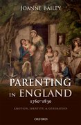 Cover for Parenting in England 1760-1830