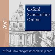 Cover for Oxford Scholarship Online - Law
