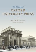 Cover for History of Oxford University Press Volume III