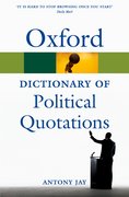 Cover for Oxford Dictionary of Political Quotations