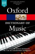 Cover for The Oxford Dictionary of Music
