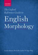 Cover for The Oxford Reference Guide to English Morphology