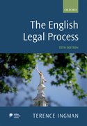 Cover for The English Legal Process