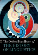 Cover for The Oxford Handbook of the History of Linguistics