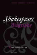 Cover for Shakespeare and Biography - 9780199586479