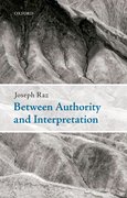 Cover for Between Authority and Interpretation