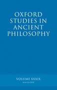 Cover for Oxford Studies in Ancient Philosophy volume