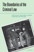 Cover for The Boundaries of the Criminal Law