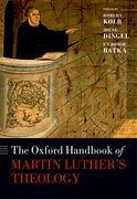 Cover for The Oxford Handbook of Martin Luther