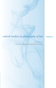 Cover for Oxford Studies in Philosophy of Law: Volume 1