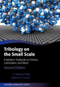 Cover for Tribology on the Small Scale