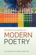 Cover for The Oxford Companion to Modern Poetry in English