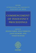 Cover for Commencement of Insolvency Proceedings