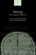 Cover for Sluicing: Cross-Linguistic Perspectives