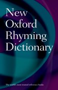 Cover for New Oxford Rhyming Dictionary - 9780199652464
