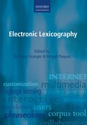 Cover for Electronic Lexicography