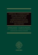 Cover for Official Commentary on the UNIDROIT Convention on Substantive Rules for Intermediated Securities