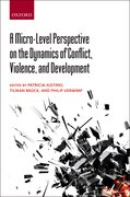 Cover for A Micro-Level Perspective on the Dynamics of Conflict, Violence, and Development