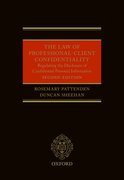 Cover for The Law of Professional-Client Confidentiality 2e